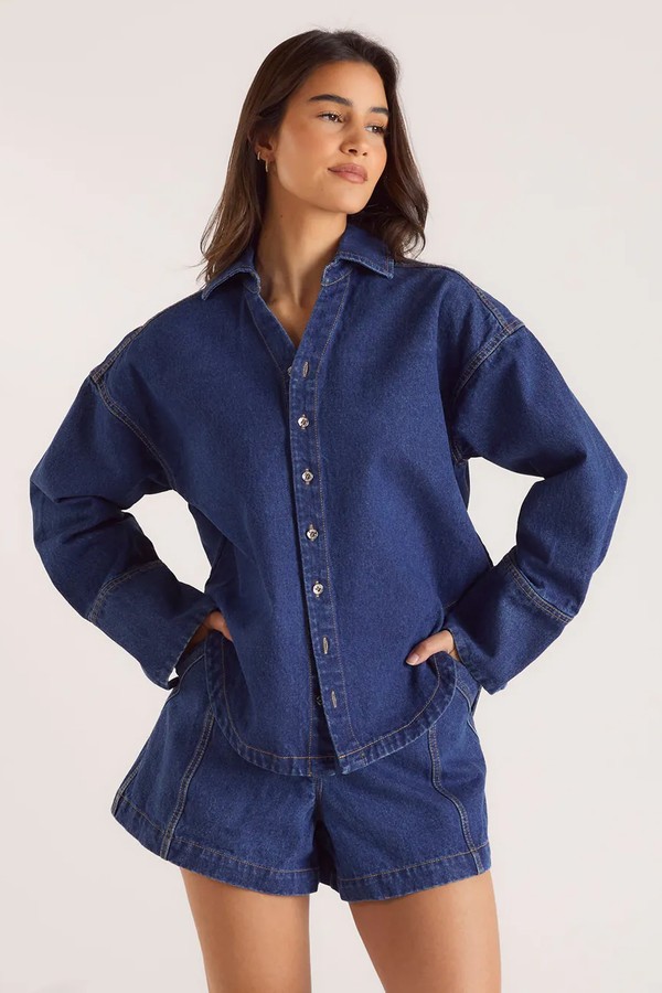 Oversized Denim Shirt