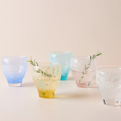 Scuba Coloured Glass Tumbler from Anthropologie