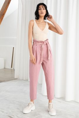 Tapered Paperbag Waist Trousers from & Other Stories