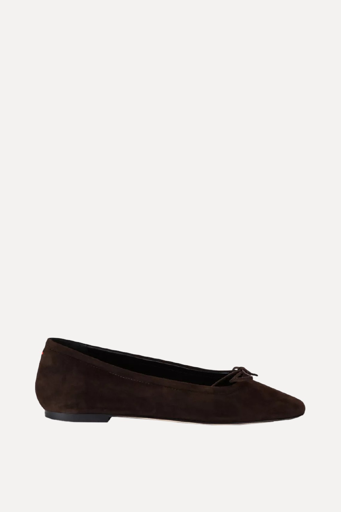 Delfina Bow-Embellished Velvet Ballet Flats from Aeyde