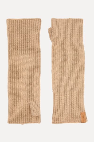 Boiled Cashmere Fingerless Gloves from Vince