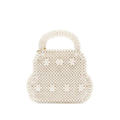 White Pearl Small Tote Bag from Shrimps