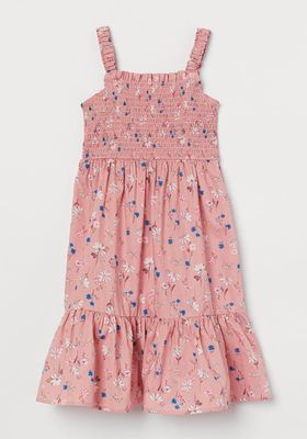 Smocked Cotton Dress from H&M