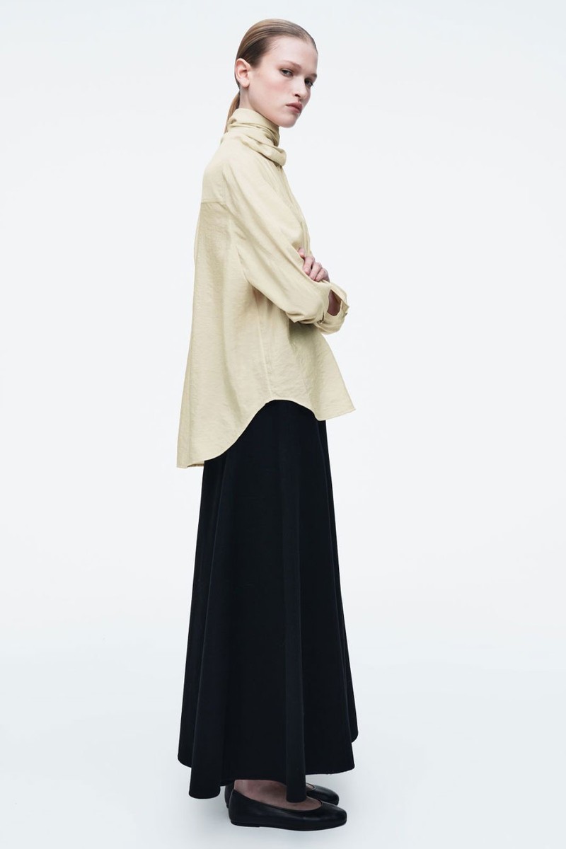Scarf-Detail Silk Blouse from COS