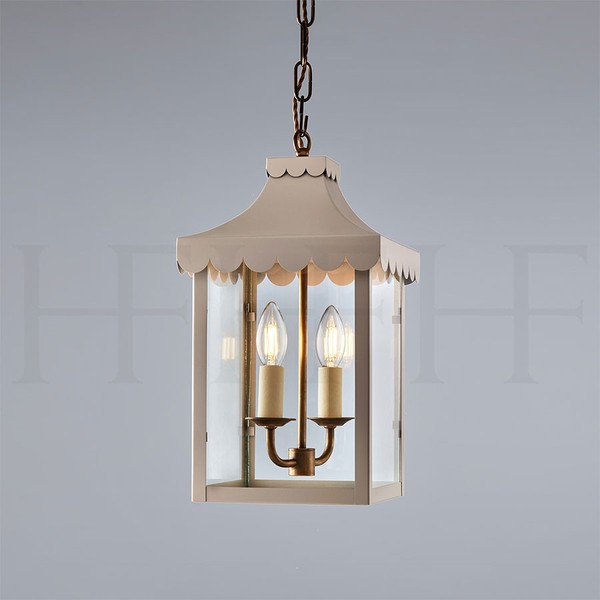  Scallop Edge Hanging Lantern from Hector Finch