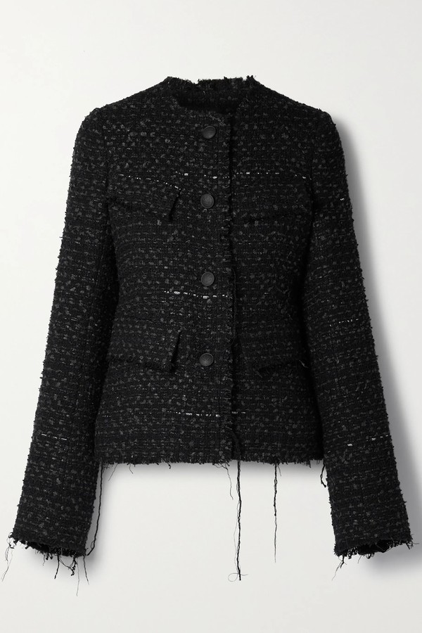 Ezra Distressed Tweed Jacket from Rag & Bone