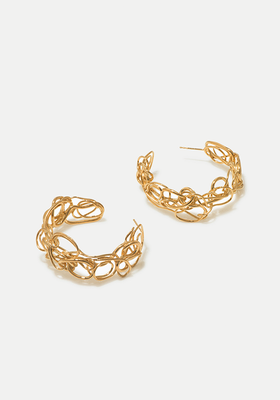 Gold Vermeil Looped Strands Earrings from Completedworks x Relove