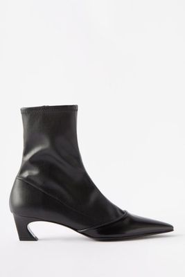 Bano Faux-Leather Ankle Boots from Acne Studios 