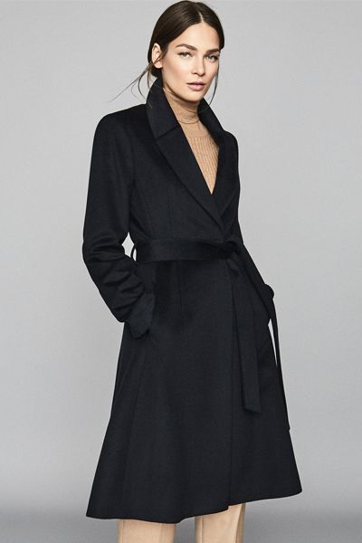 Wool Blend Longline Coat