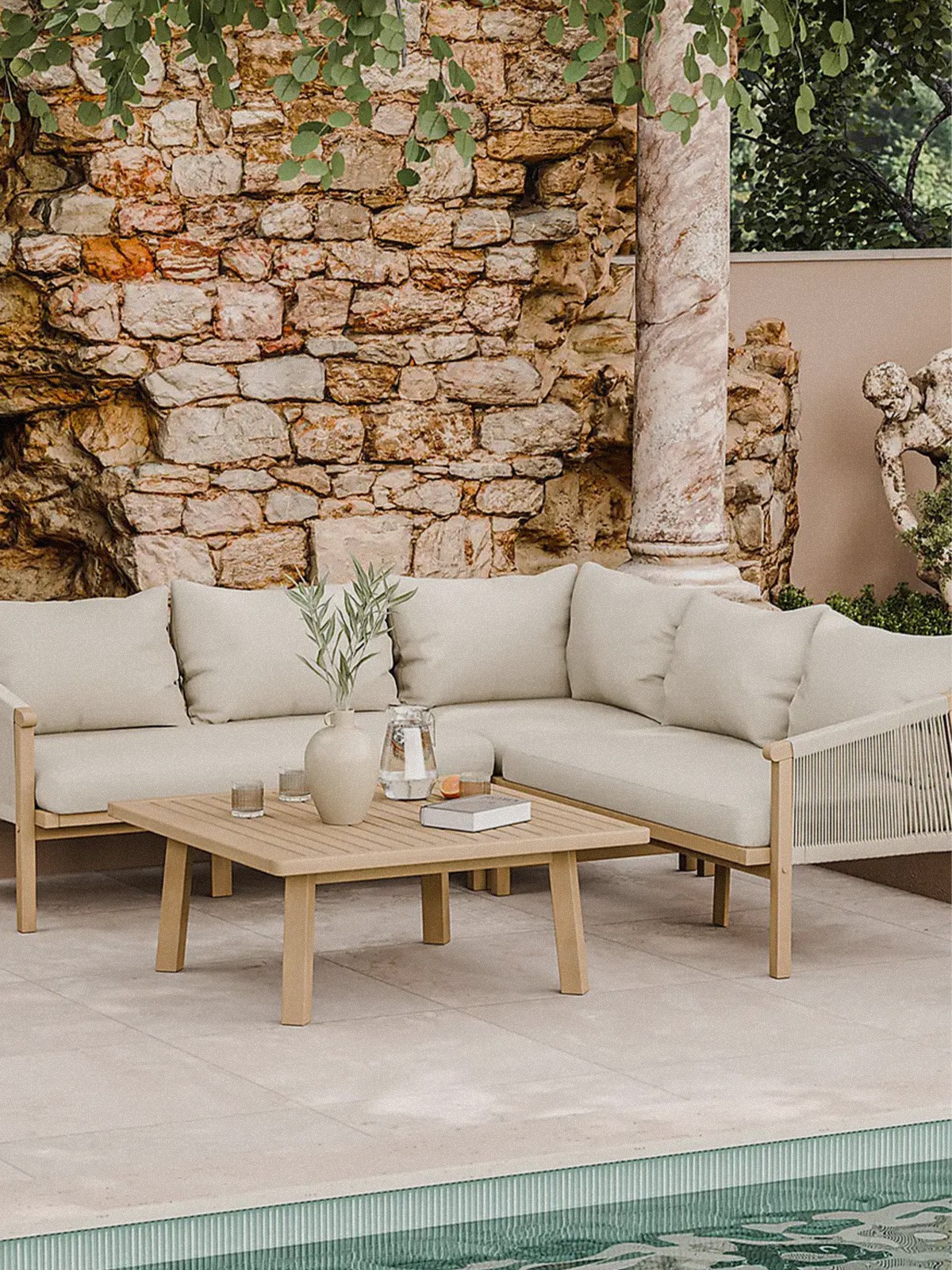 5 Seater Roma Outdoor Corner Set