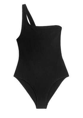 One-Shoulder Textured Swimsuit from Arket