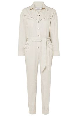 Belted Embellished Linen And Cotton-Blend Jumpsuit from IRO