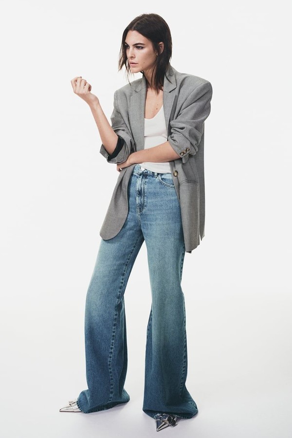 Mid-Rise Palazzo Jeans  from Zara 