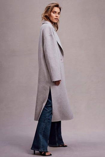 Grey Split Seam Duster Coat, £229 | Mint Velvet