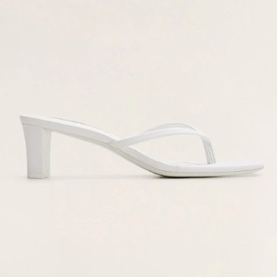 Heel Leather Sandals from Mango