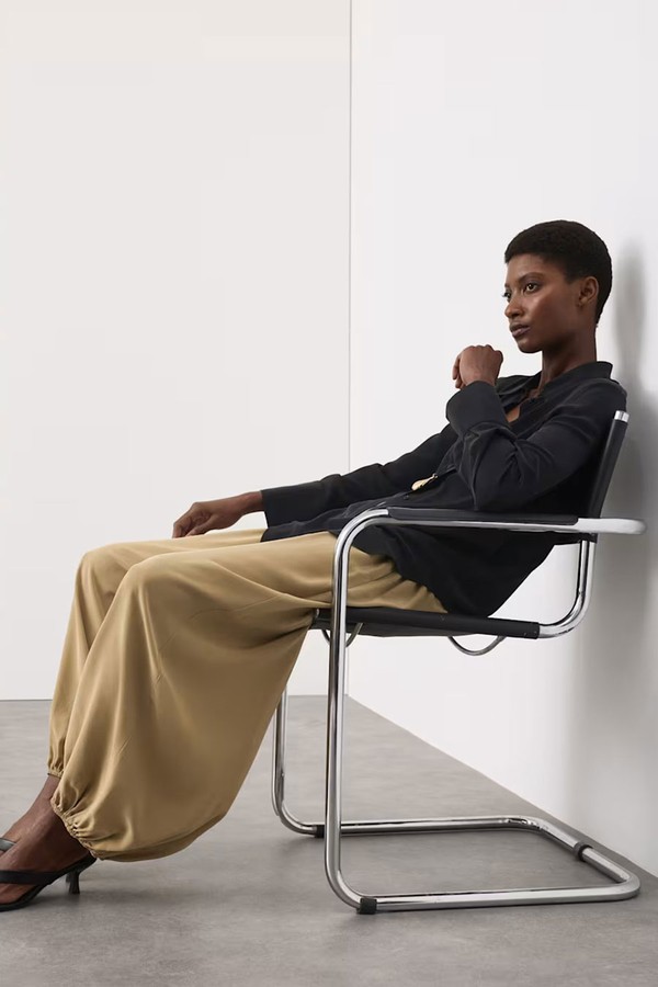 Pure Silk Balloon Trousers