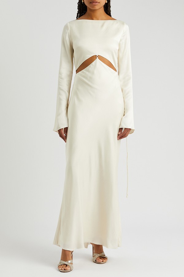Diamond Days Cut-Out Satin Gown from Bec & Bridge