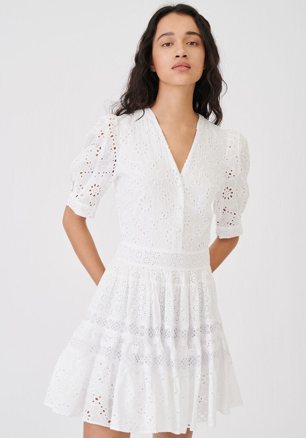 Skater Dress In Guipure from Maje
