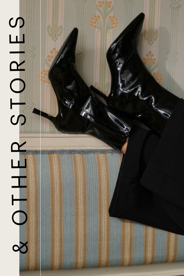 Thin Heel Patent Leather Boots from & Other Stories