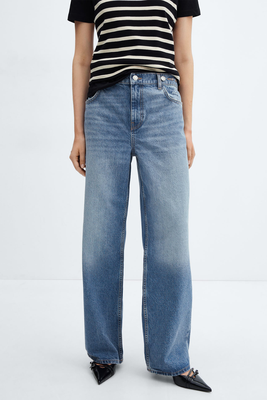 Loose Mid-Rise Wideleg Jeans from Mango