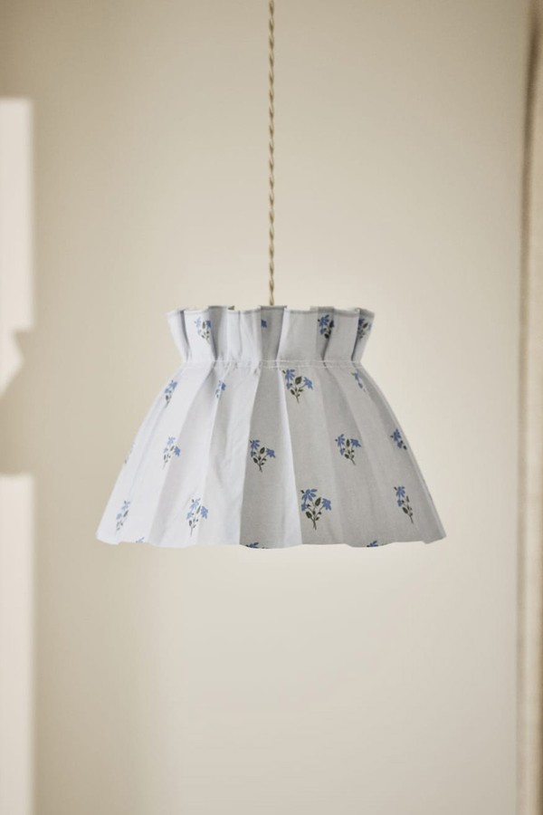 Floral Pleated Shade