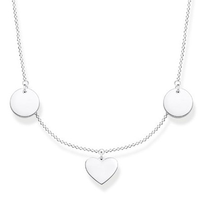 Necklace Disc & Heart