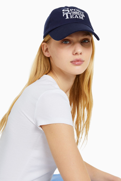 Slogan Cap from Bershka