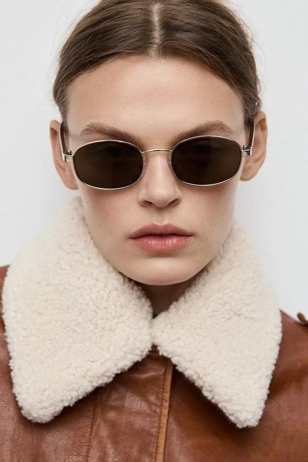 Metallic Frame Sunglasses from Mango