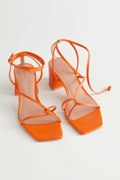 Strappy Heeled Leather Sandals from & Other Stories