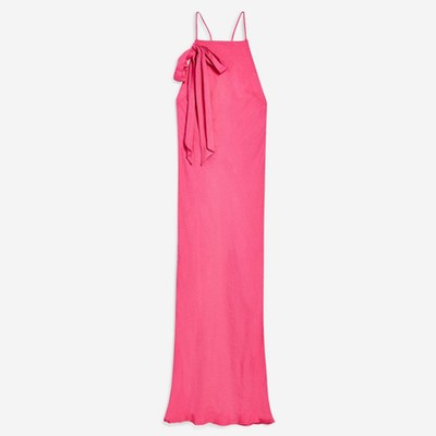 Jacquard Bow Slip Midi Dress from Topshop