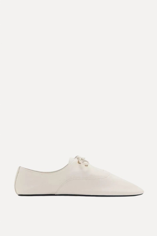 Lace Up Leather Shoes from Mango