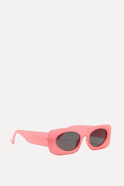 Square Frame Oval Lens Sunglasses from Nasty Gal