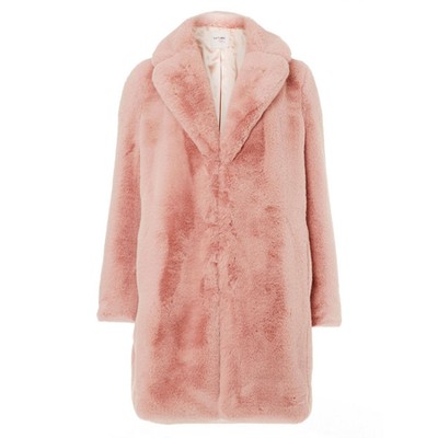 Pink Faux Fur Coat