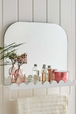 Heart And Soul Scalloped Mirror