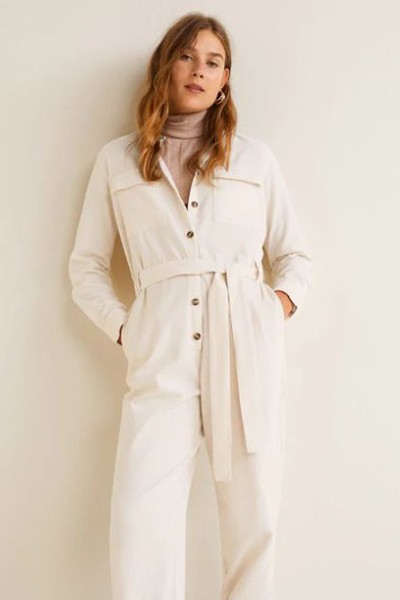 Cotton Long Jumpsuit from Mango