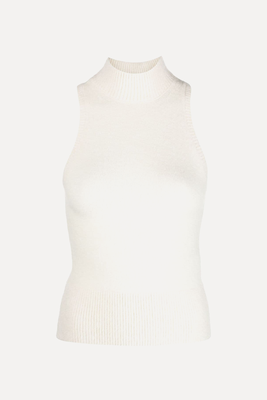Mock-Neck Sleeveless Knitted Top from Patou