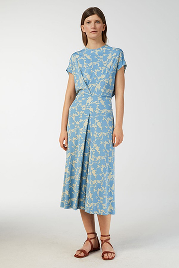 Floral Box Pleat Dress