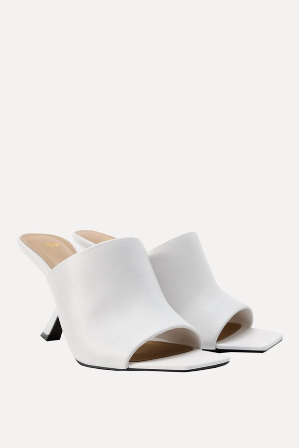 Leather Heeled Mules from Zara