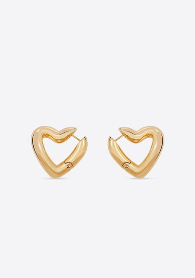 Heart Hoop Earrings from Balenciaga 