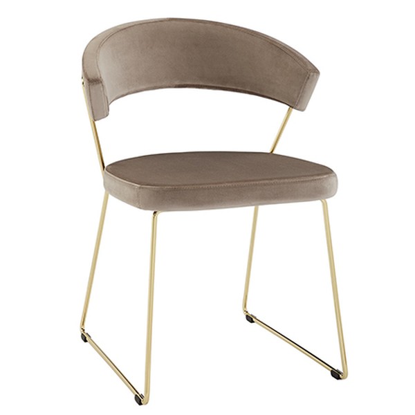 Connubia by Calligaris New York Velvet Dining Chair from John Lewis & Partners