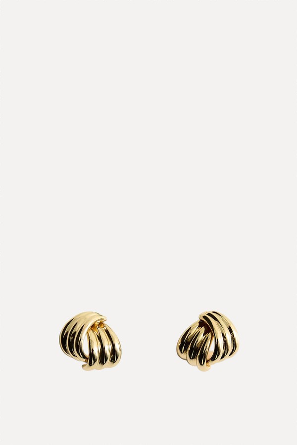 Intertwined Knot Earrings from Mango