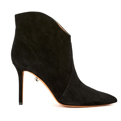 Astrid High-Heel Suede Low Cut Boots from Maison Skorpios
