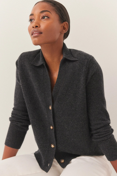 Collared Cardigan With Cashmere from The White Company