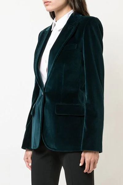 Velvet Peaked Lapel Blazer from Barbara Bui