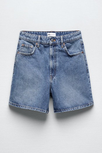 Retro Denim Bermuda Shorts from Zara