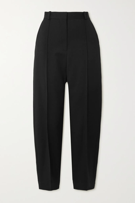 Cropped Wool Straight Leg Pants from Totême
