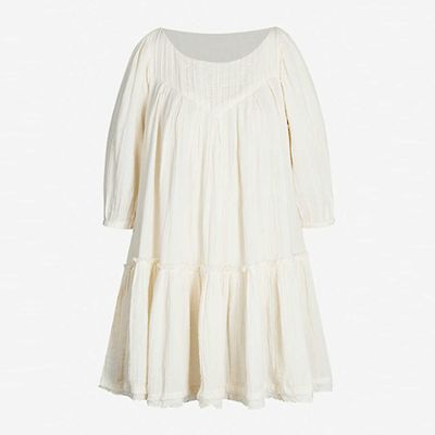 Mystery Land Flared-Hem Cotton Tunic from Free People