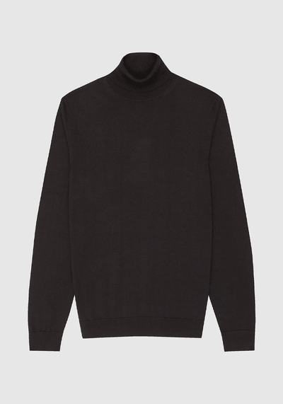 Merino Wool Roll Neck Jumper