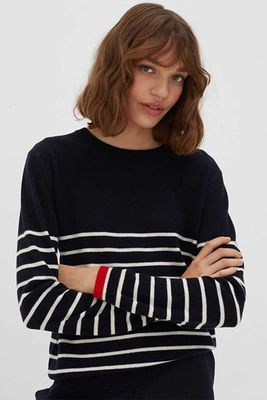 Breton Striped Wool Cashmere Sweater from Chinti & Parker