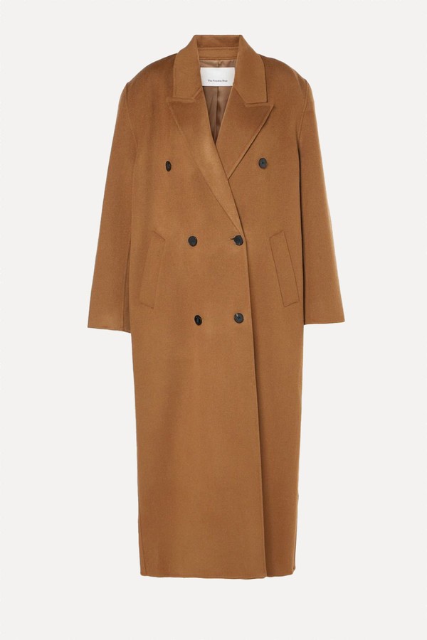 Gaia Double-Breasted Wool-Blend Coat from The Frankie Shop